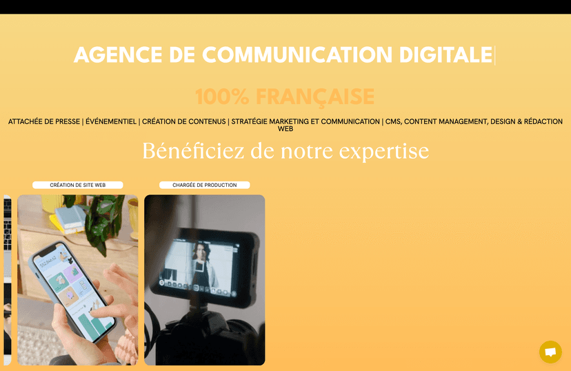 Agency Sunrise - Site Vitrine