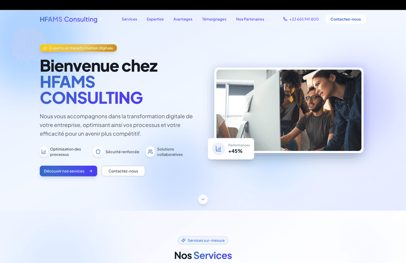 HFAMS Consulting - Dashboard